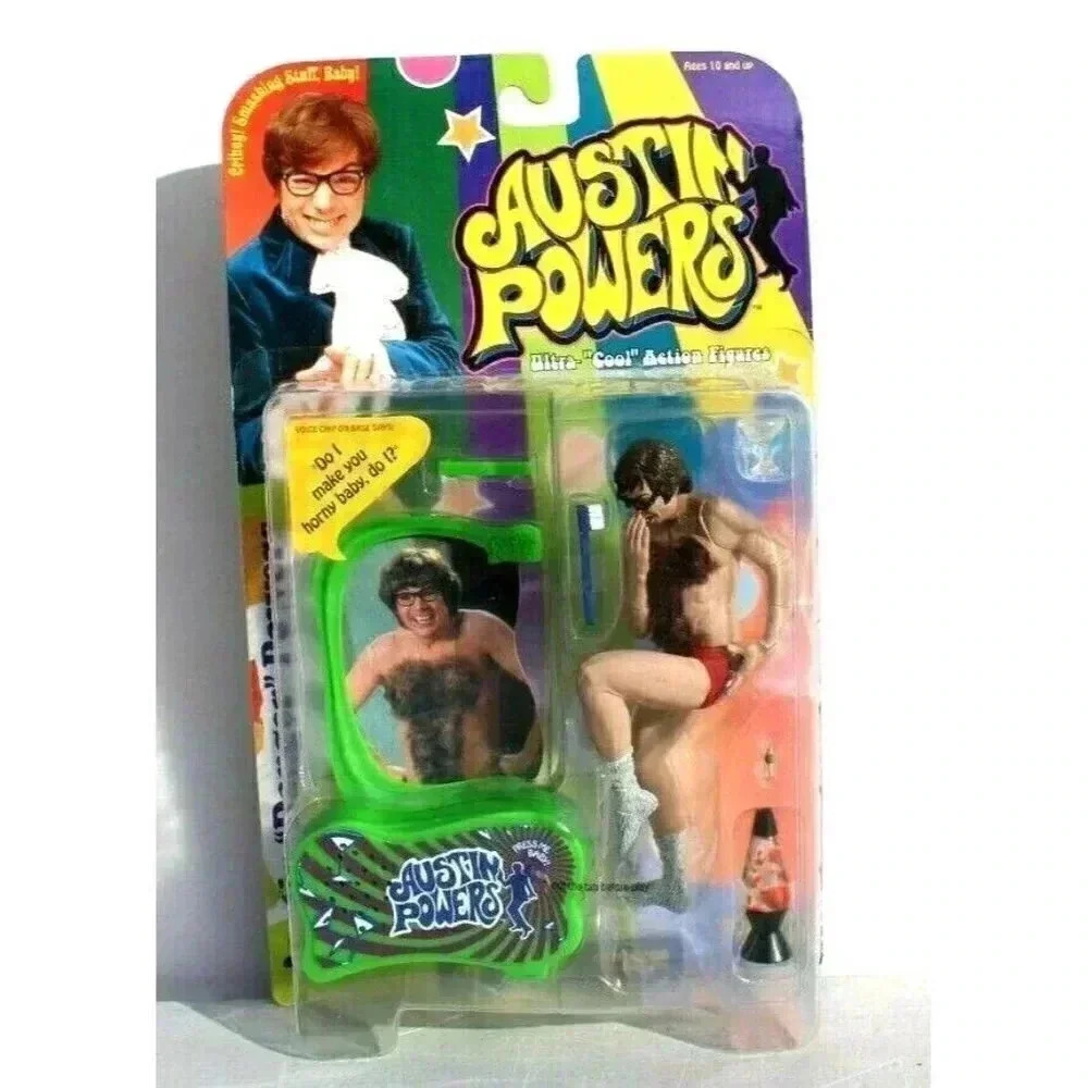 NEW Austin "Danger" Powers Action Figure, McFarlane Toys Doll 1999 NOS